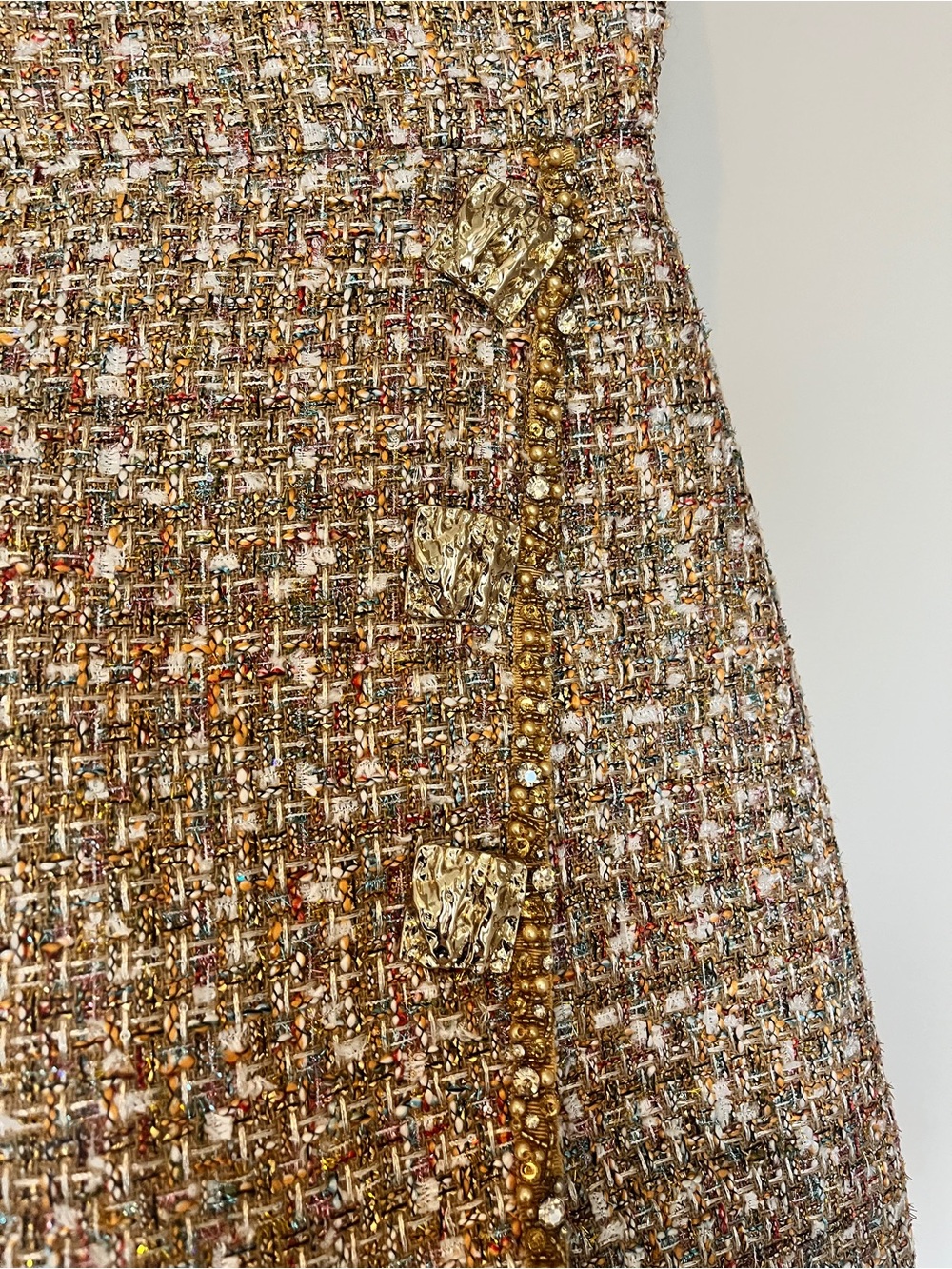Self Portrait Tinsel Boucle Tweed Mini Dress Size 4 - Picture 12 of 12